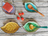 Ceramic Spoon Rest for Stove Top, Ice Cracks Leaf Cute Spoon Rest for Kitchen Counter, Cooking Spoon Holder for Kitchen Counter 1 PCS (Sapphire)...