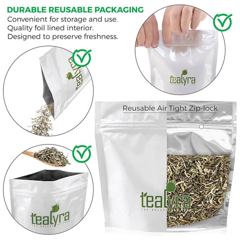 Tealyra - Jasmine Yin hao - Loose Leaf Green Tea - Premium Chinese Tea - High in Antioxidants - Naturally Scented - 200g (7-ounce)...