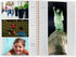 Spiral Bound Photo Album 300 Bi-Directional Memo Pockets Hold 4x6 Photos, White...