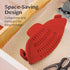 Kitchen Gizmo Snap N Strain Silicone Pot Strainer - Adjustable Clip-On Pasta Strainer for Pots, Pans, and Bowls - Large Red Kitchen Colander...