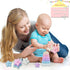 Promise Babe Stacking Toys, Silicone Stacking Rings Teething Toy with Star Shape, Soft Building Blocks, Montessori Early Educational Toy for 6 Mon...