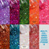 LEOBRO Glitter, Chunky Glitter, 18 Jars Glitter, Mixed Fine Chunky Glitter for Crafts, Craft Glitter for Resin, Holographic Iridescent Glitter Bul...