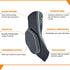 Doc Miller - Compression Elbow Brace: Support for Tendonitis, Bursitis, Tennis, Arthritis, Workouts - Elbow Sleeves for Men & Women, Joint Pain, E...
