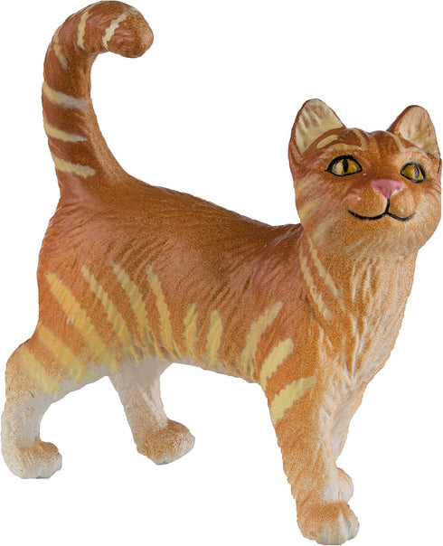 Safari Ltd. Tabby Cat Figurine - Detailed 2" Plastic Model Figure - Fun Educational Play Toy for Boys, Girls & Kids Ages 1+...