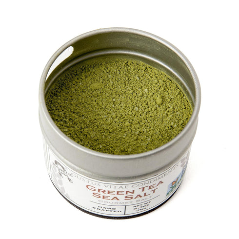 Green Tea Sea Salt | Gourmet Infused Salt | Non GMO, All Natural | Hand Made in Small Batches in USA | GLP-1 Friendly | Artisanal Seasoning | Ultr...
