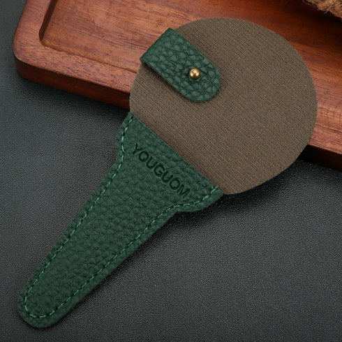 Embroidery Scissors Sheath Protector Craft Scissors Storage Cover Leather Case, 2Pieces Green...