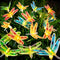 Solar Dragonfly Fairy Lights Outdoor Garden Decor 2 Pack, Newest Solar Swinging Firefly Animal Lights Yard Planter Patio Flowerbed Pathway Lawn De...