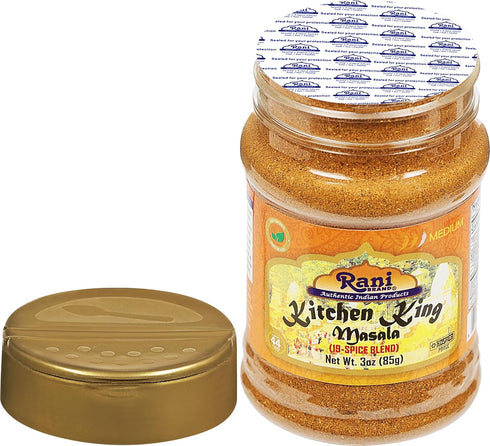 Rani Kitchen King Masala (20-Spice Curry blend) 3oz (85g) PET Jar ~ All Natural | Vegan | No Colors | Gluten Friendly | NON-GMO | Kosher | Indian ...