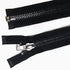 Leekayer #10 24 Inch Metal Zipper Black Nickel 60cm Separating Zipper for Sewing Crafts Jacket Coat Bags Dress Vest Luggage DIY Handmade Replaceme...