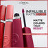 L'Oreal Paris Infallible Matte Resistance Liquid Lipstick, up to 16 Hour Wear, Proposal 655, 0.16 Fl Oz...