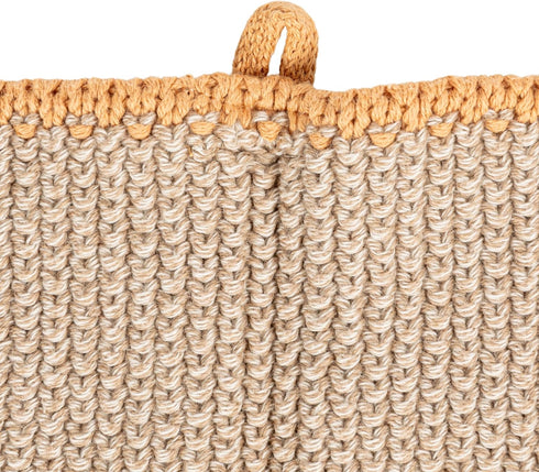 Creative Co-Op Square Cotton Knit (Set of 2) Dish Cloth, Multi (DF3785)...