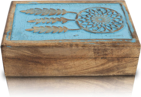 Great Birthday Gift Ideas Handmade Decorative Wooden Dream Catcher Jewelry Box Jewelry Organizer Keepsake Box Treasure Chest Trinket Holder Watch ...