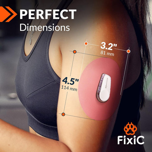 FixiC – Adhesive Patches for G6 – 25 Pack Premium Waterproof Adhesive Patches – Pre-Cut Back Paper – Adhesive Patch for G6 – Long Fixation! (Pink)...