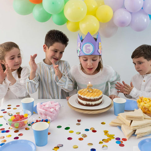 BONNYCO Mermaid Birthday Crown with Interchangeable Numbers from 0 to 9 & Themed Figures First Birthday Gifts for Girls, Birthday Hat, 1st Birthda...