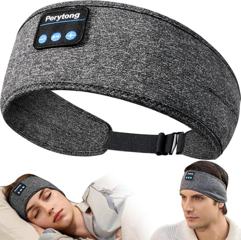 New Sleep Headphones Adjustable Bluetooth Headband Headphones Wireless Earbuds Earphones with HD Stereo Speakers Cool Gadgets Gifts for Sleeping S...