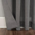 Clean Window Crushed Texture Allergy/Pet Friendly Anti-Dust Sheer Curtain Panel, 52" W x 63" L, Gray...