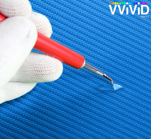 VViViD Craft 3D Carbon Fibre Textured Vinyl Sheet 1ft x 5ft for Silhouette, Cricut and Cameo Machines Including 12" x 12" Sheet of Transfer Paper ...