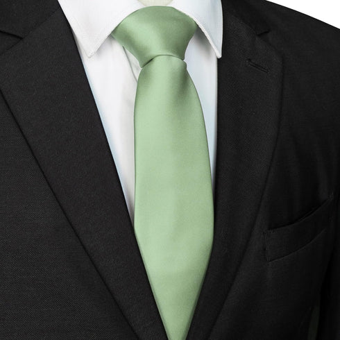 Solid Color Tie Mens Necktie for Business and Wedding...