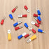 300 Pcs Electrical Connectors, Insulated Wire Cable Electrical Connectors, Fork Ring Spade Butt Quick Disconnect Crimp Terminals Lugs Set, Male/Fe...