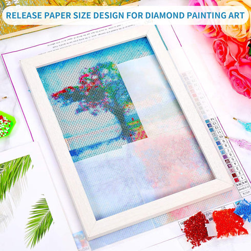 Tenare 240 Pieces Diamond Painting Release Paper Double Sided Release Paper Nonstick Cover Replacement for Diamond Painting Supplies, 2 Sizes, 6 x...