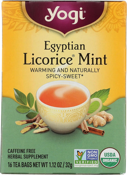 Yogi Tea, Egyptian Licorice Mint, 16 Count...