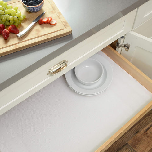 Con-Tact Brand Grip Prints Shelf Durable and NonAdhesive, Non-Slip Drawer and Cabinet Liner, 12" x 5', White, 6 Count...