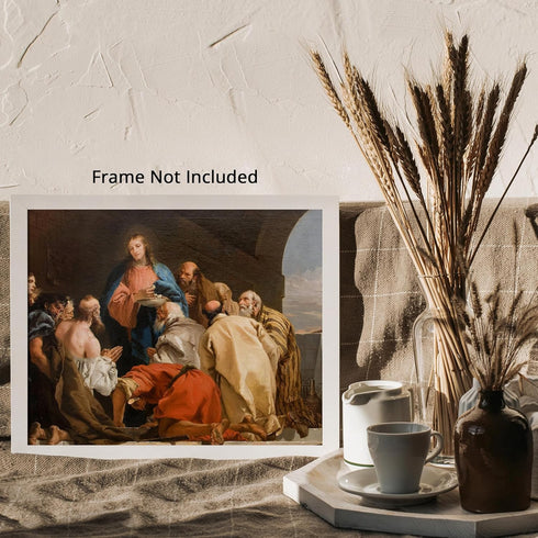 Posterizer 1 pcs-The institution of the sacrament painting poster-Religious Posters-Gifts for Christians -Decor for Church, Sunday School Classroo...