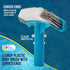 U.S. Pool Supply Professional 16" Floor & Wall Pool Brush with Nylon Bristles, Curved Ends, EZ Clip Handle - Cleaning Removing Sweeping Leaves & D...