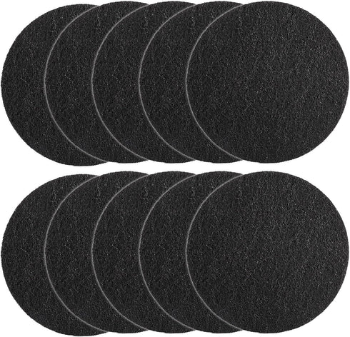 Charcoal Filters for Kitchen Compost Bin, 10 Pack Compost Filters for Countertop Bin Pail Replacement, Activated Charcoal Home Bucket Refill Sets,...