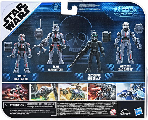 STAR WARS Mission Fleet Clone Commando Clash 2.5-Inch-Scale Action Figure 4-Pack with Multiple Accessories, Toys for Kids Ages 4 and Up...