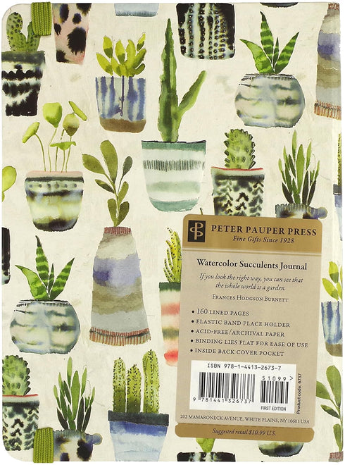 Watercolor Succulents Journal (Diary, Notebook)...