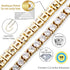 TOPGRILLZ Tennis Ankle Bracelet Gold Anklet Adjustable with Extension 14K Gold Plated Iced out Diamond 3-6mm Fashion Stylish Foot Jewelry for Wome...