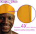 Silk Durag for Men and Women, Silky Satin Do Rag (Gold)...