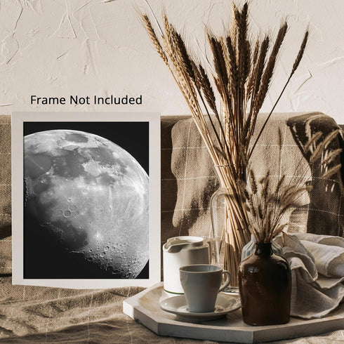 Posterizer 1 pcs-the moon floating in space 2-Astronomy & Celestial Art-Gift for Men Women Teens-Decor for Home & Office- unframed wall art...