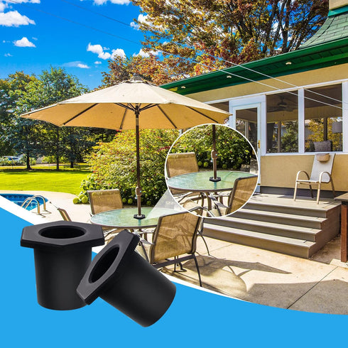 SAVITA 2pcs Table Umbrella Hole Ring, Outdoor Patio Table Umbrella Hole Insert Plug Silicone Umbrella Replacement Parts for 2-2.5 Inch Patio Table...