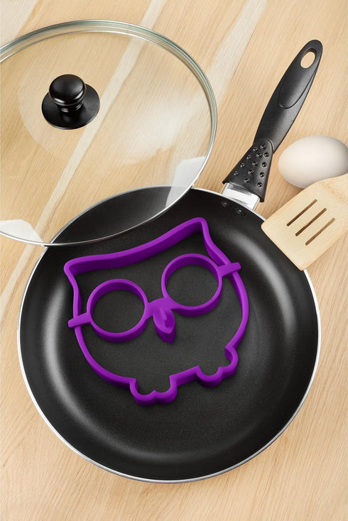 Genuine Fred FUNNY SIDE UP Silicone Egg Mold, Owl, FUNOWL...