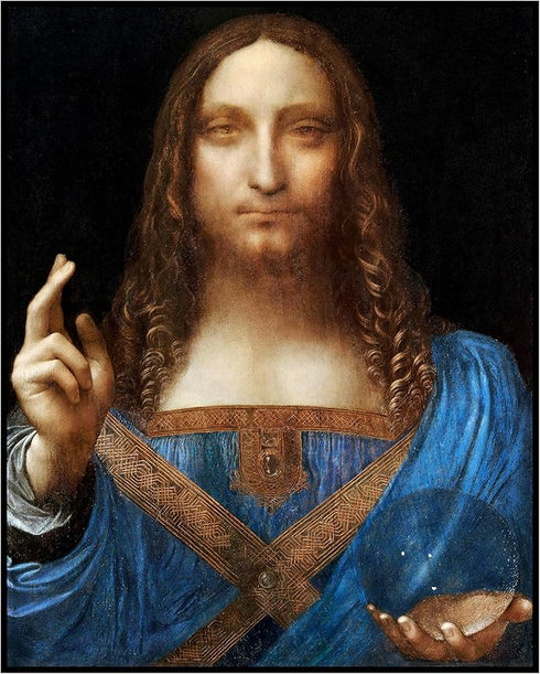 Posterizer 1 pcs-Leonardo da Vinci's Salvator Mundi painting poster-Religious Posters-Gifts for Christians -Decor for Church, Sunday School Classr...
