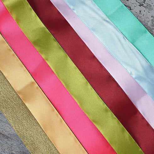 Chenkou Craft Solid Satin Ribbon Ribbons Assorted 40 Yards Craft Bow Party Decoration Packing Ribbons (Mix, 1"(25mm))...