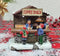 MOMENTS IN TIME 4.13”H Coffee Shack Street Shop - LED Lights, Battery Operated Christmas Village - Hand-Painted Polyresin...