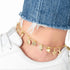 Barzel 18K Gold Plated Charm Anklet, Multi Charm Anklet for Women, 10 Inches - Made In Brazil...
