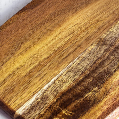Rock & Branch Acacia Wood Serving Paddle, Wood Cutting Board with Handle for Kitchen and Charcuterie Boards...