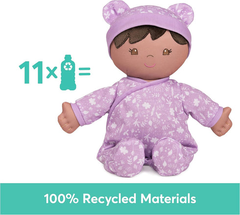 GUND Baby Sustainable Baby Doll, Plush Doll Made from Recycled Materials, for Babies and Newborns, Purple, 12”...