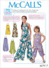 McCall's Patterns McCall's Girl's Baggy Jumpsuit Sewing, Sizes 3-6 Patterns, White...