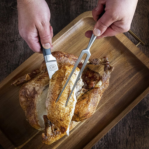 Oklahoma Joe's Blacksmith 2-Piece Turkey Carving Set...
