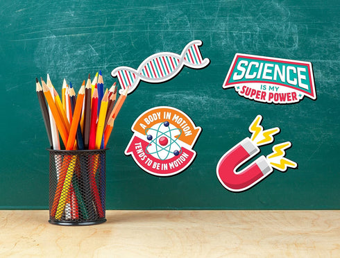 Laminated Science Classroom Bulletin Board Decorations - 25 pcs - Printed Both Sides...