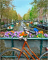 Pintoo Jigsaw Puzzles 500 Piece for Adults - Bike Flowers and Canal. Amsterdam, Netherlands Beautiful Plastic Puzzle for Home Decor Zero Dust Easy...
