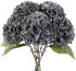 Jim's Cabin Artificial Flowers Silk Hydrangea Flowers with 5 Big Heads Fake Flower Bunch Bouquet for Home Wedding Party Decor DIY(Gray)...