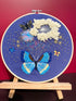 mozhijing Butterfly Embroidery Kit for Adults with Stamped Pattern, Round Beads for Embroidery DIY Crafting,Cross Stitch Beginner Kits with Frame,...