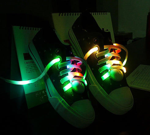 Lystaii LED Light Waterproof Shoelaces Shoestring Battery Powered Flash Lighting the Night for Party Hip-hop Dancing Skating Running Cosplay Decor...