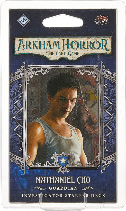 Fantasy Flight Games Arkham Horror The Card Game Nathaniel Cho Starter Deck - Unleash The Fury of a New Investigator! Cooperative Living Card Game...